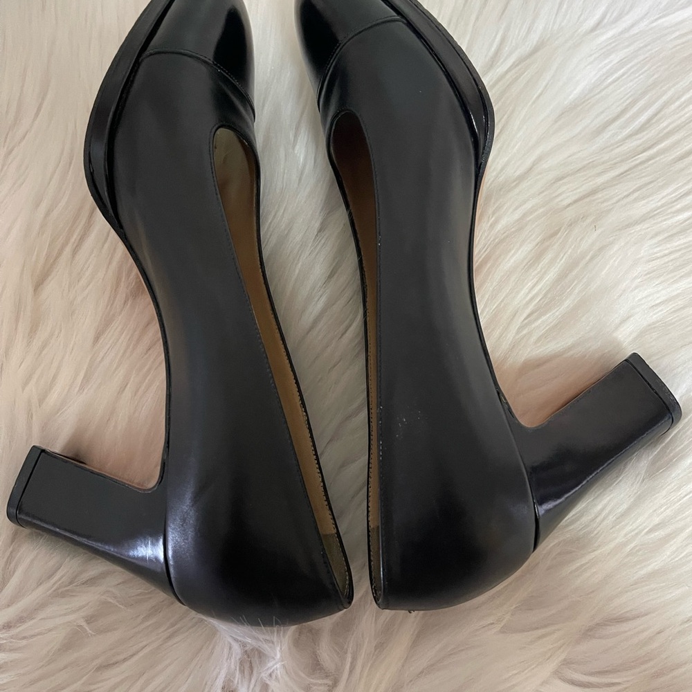 Salvatore Ferragamo Platform Block Heel Dress Shoe.
